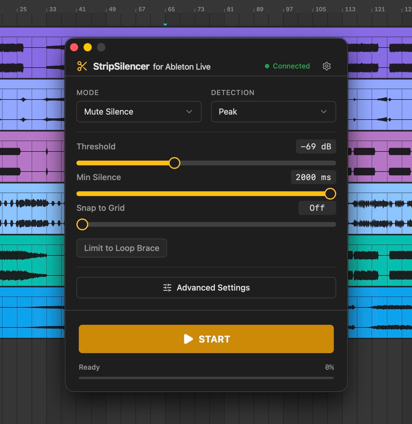 StripSilencer — Automatically remove silence in Ableton Live.